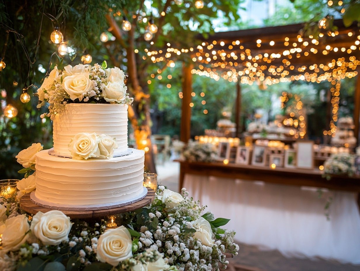 Spotlight Key Areas Like the Cake Table or Dance Floor