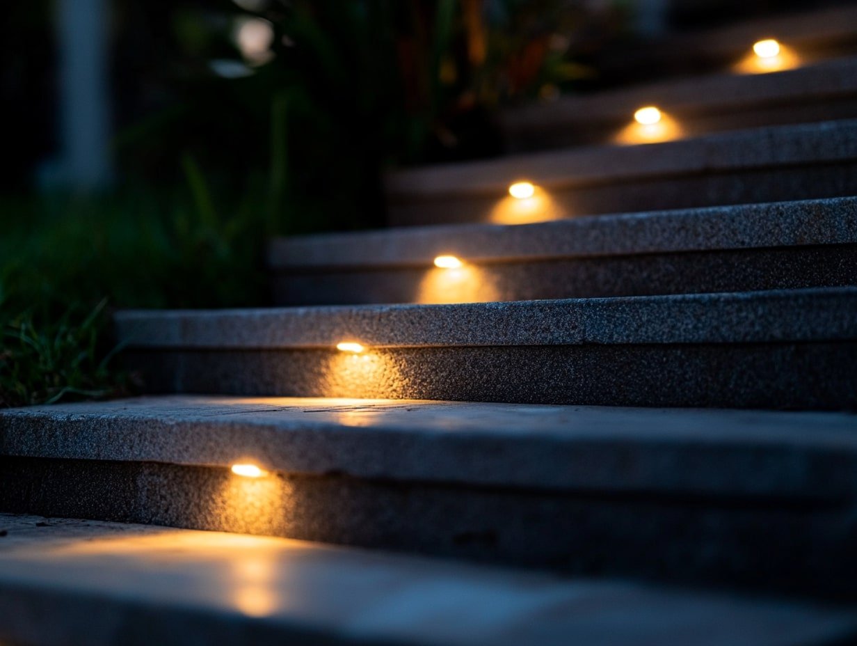 Light Up Staircases with Built-In LED Step Lights
