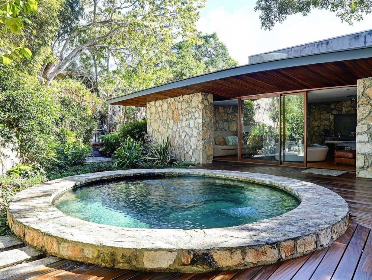 Surround the Pool With Natural Stones for a Seamless Rustic Escape