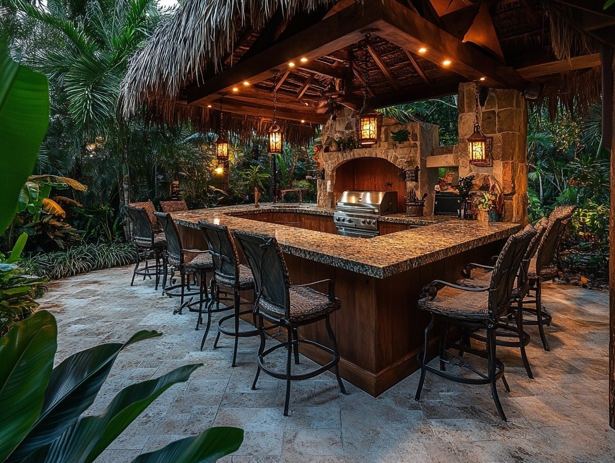 Bring Island Vibes Home with a Tropical Patio Kitchen Setup