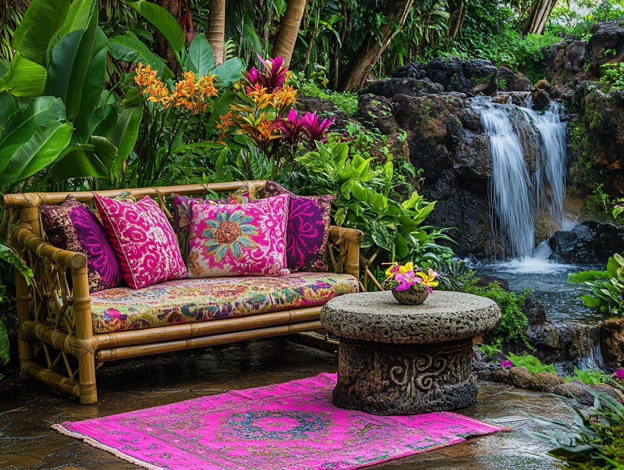 Garden With a Bamboo Lounge