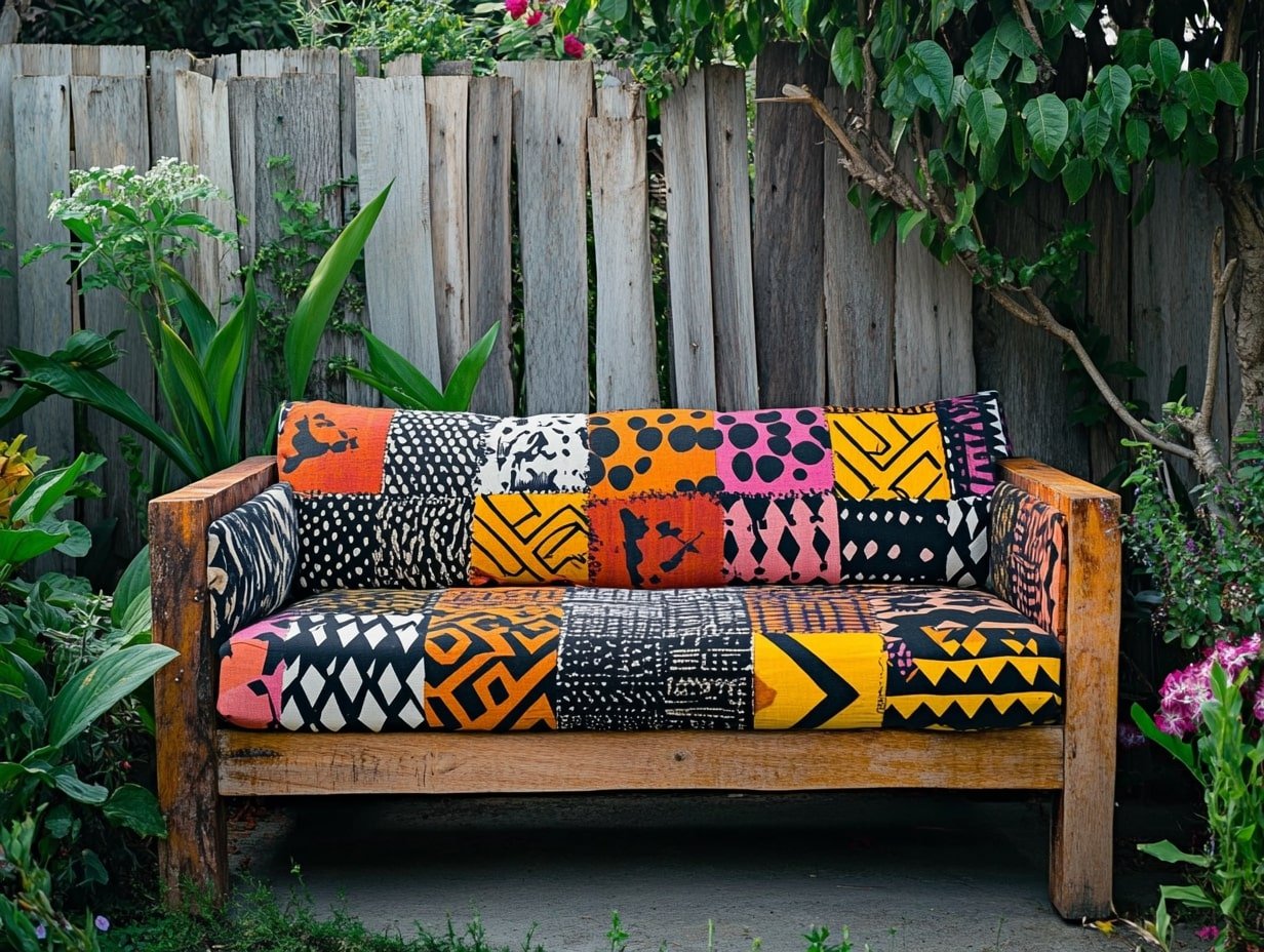 Upcycled Vintage Furniture with Bold Patterns