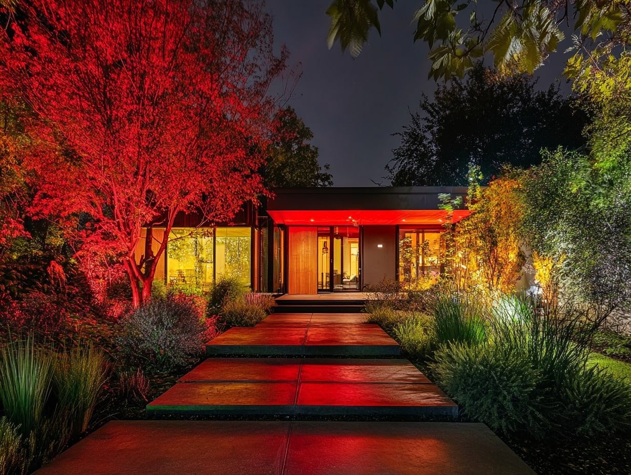 Use Programmable LED Lights to Create a Colorful Garden Light Show