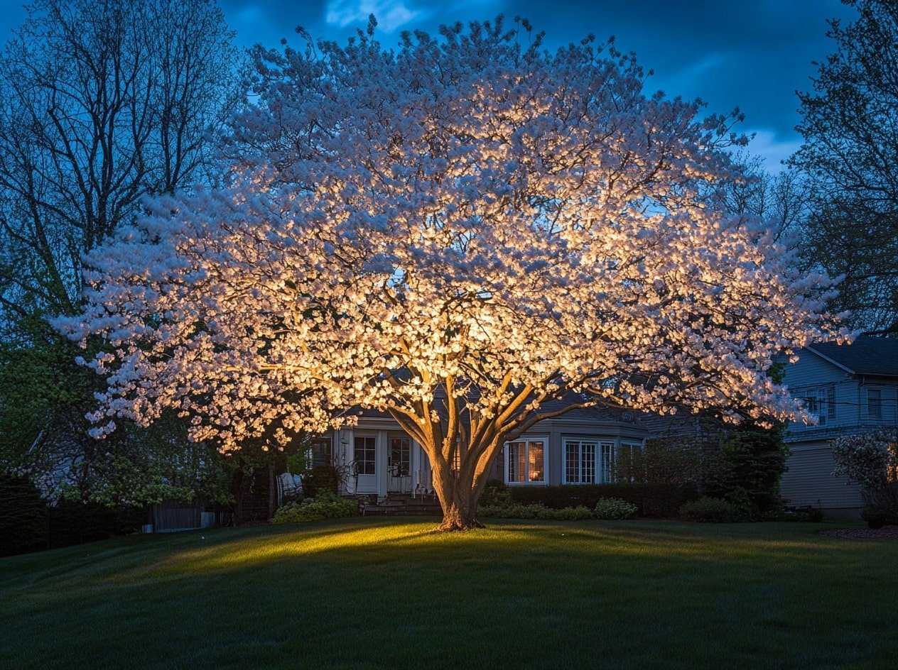 Use Spotlights for Tree Uplighting to Create a Stunning Nighttime Focal Point