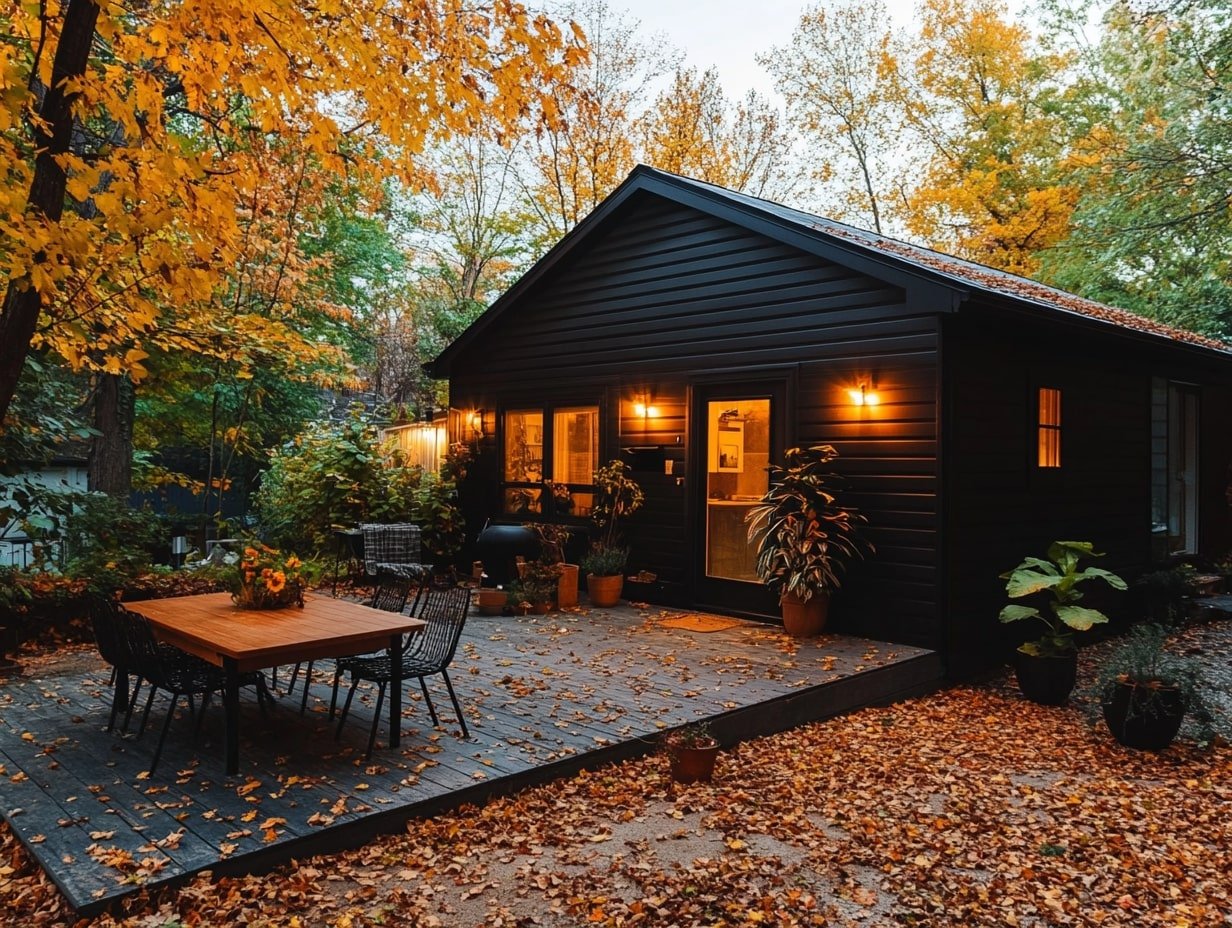 Autumn Charm with Elegant Porch Wall Lamps