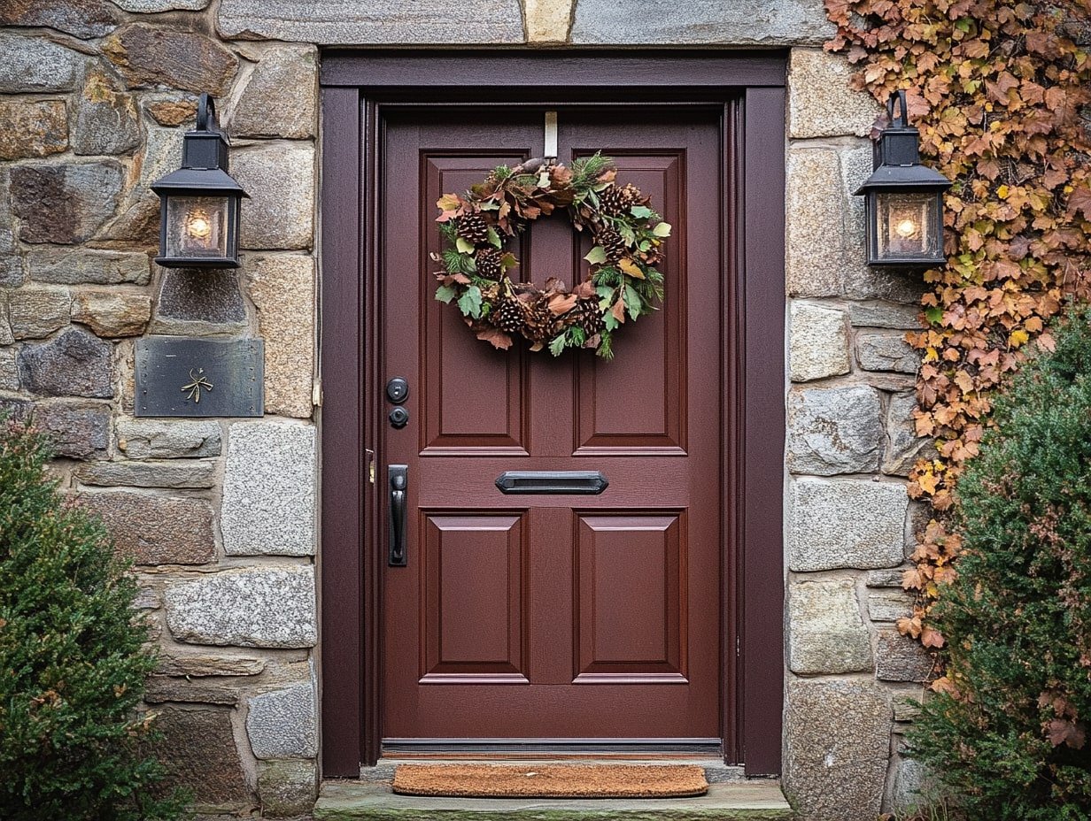 Welcome Guests With a Wreath of Warm Autumn Foliage