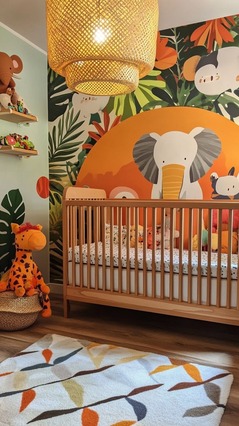 Animal Wallpaper Feature Wall