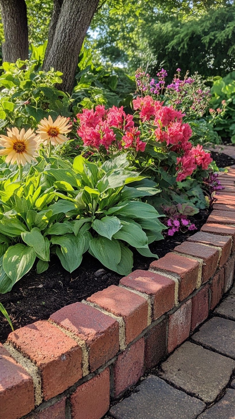 Basket Weave Brick Pattern for Raised Garden Edging