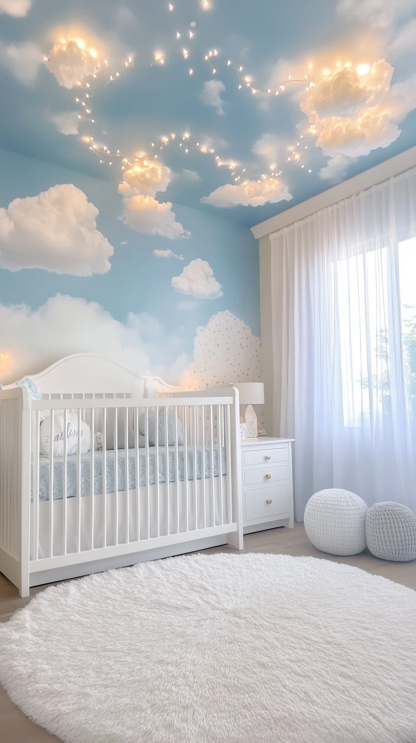 Dreamy Cloud Ceiling Nursery