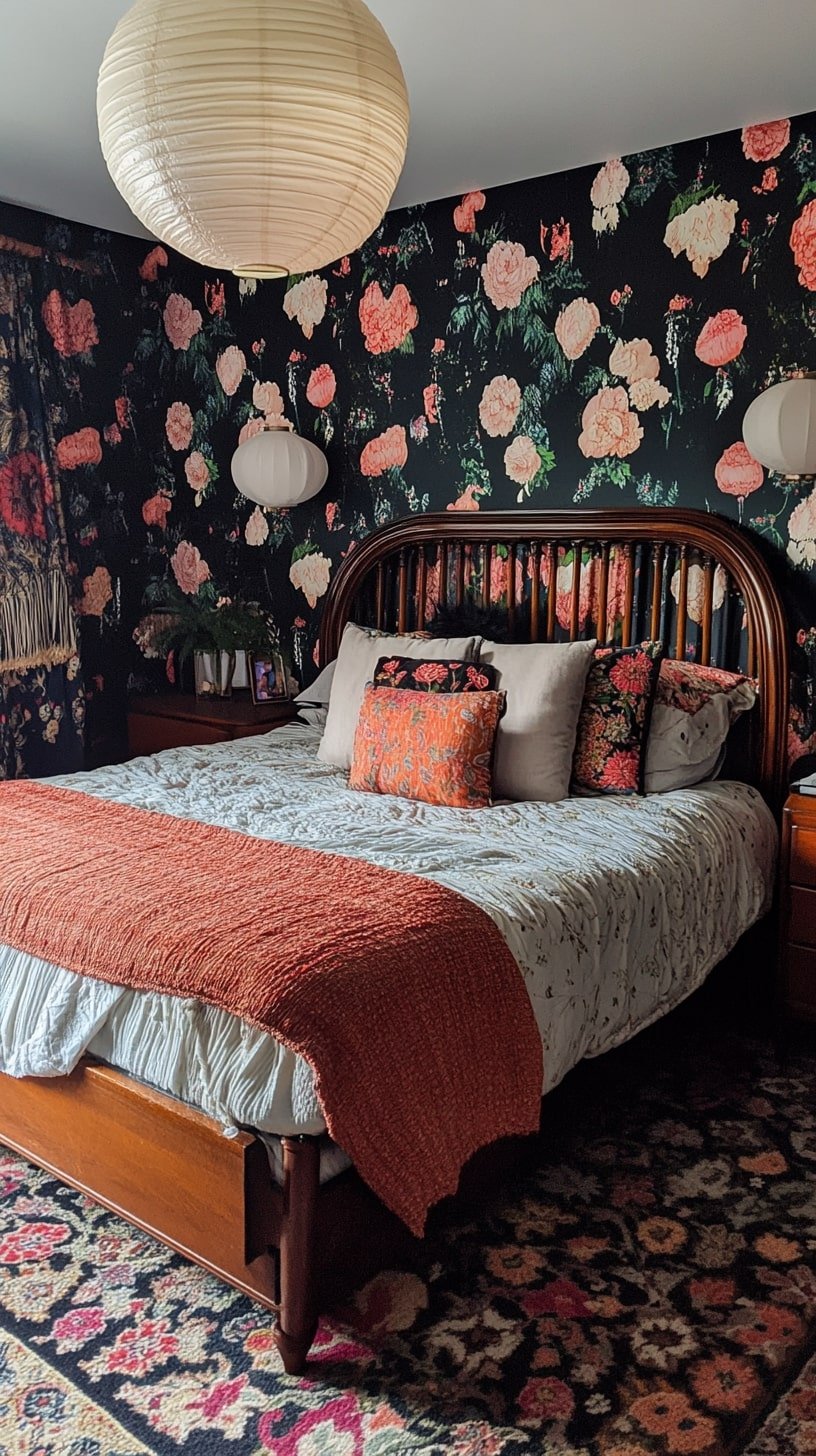 Eclectic Fairy Tale Bedroom with Mismatched Colors