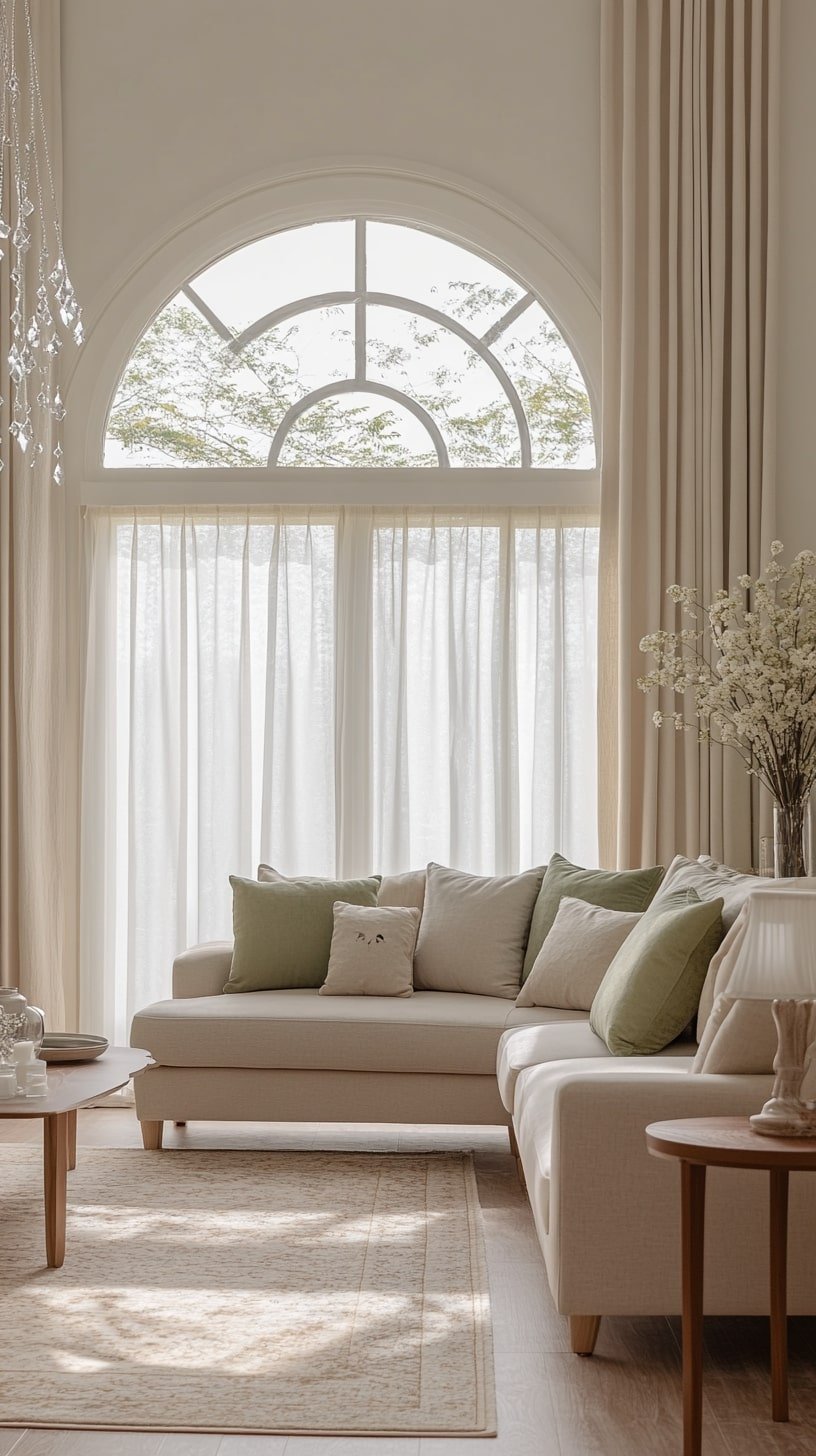 Fairycore Lounge with Arched Window and Cushions