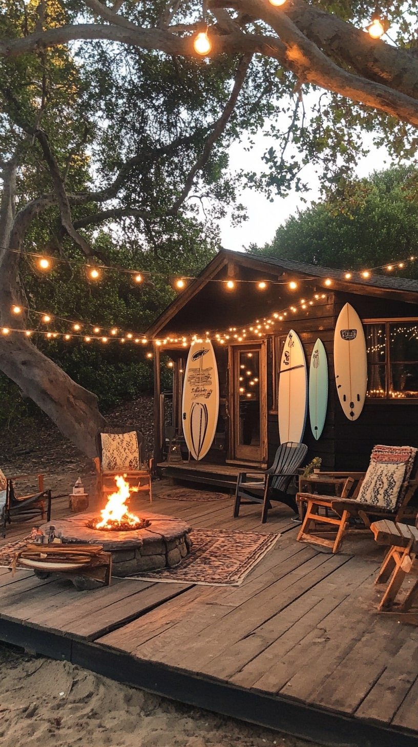 Hidden Cove Tiny House with Surf Vibes and Fire Pit Area