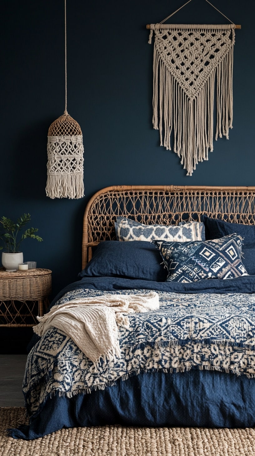 25+ On A Budget Blue Boho Bedroom Ideas