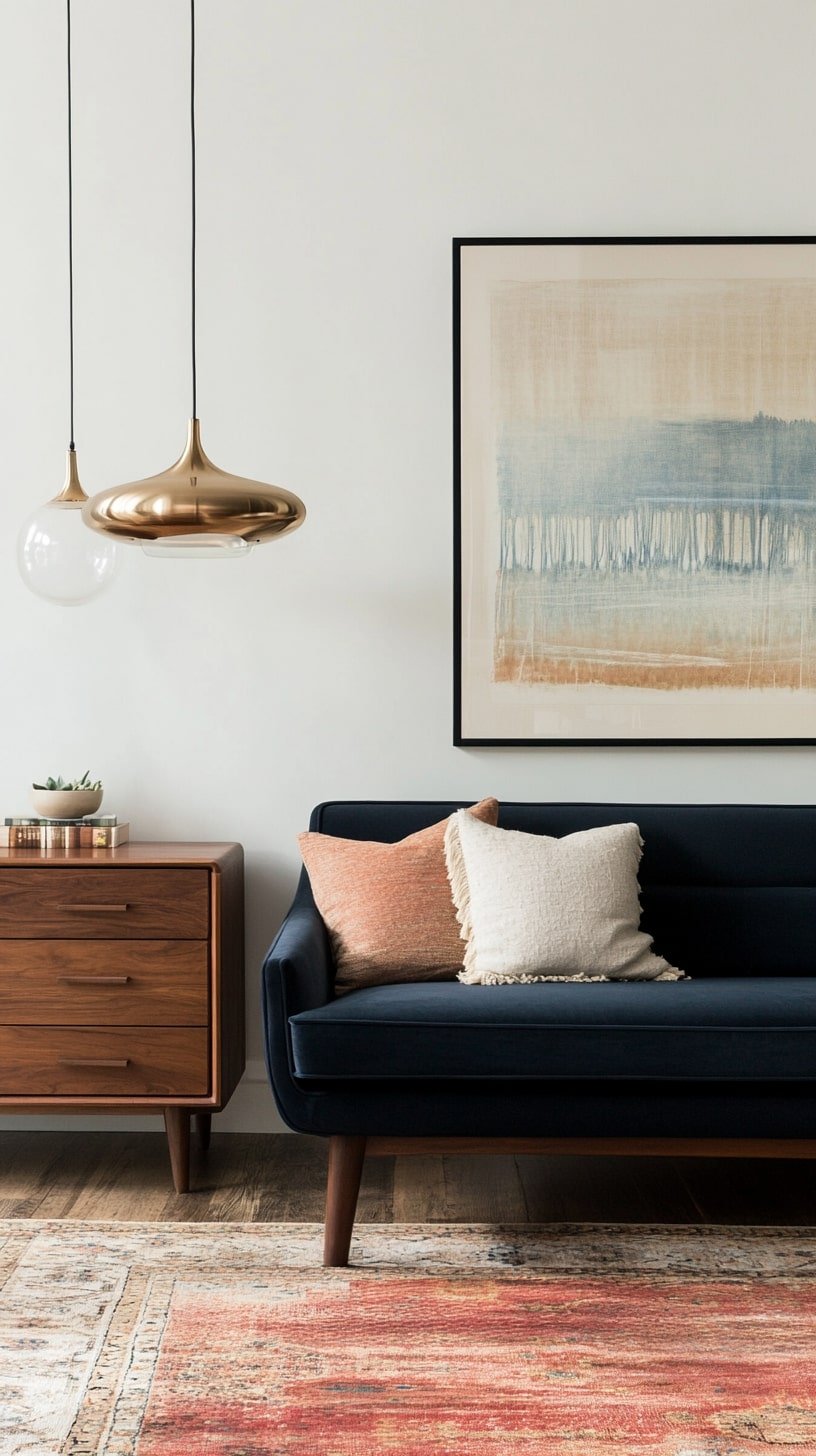 Mid-Century Modern Contemporary Mix with Rich Tones