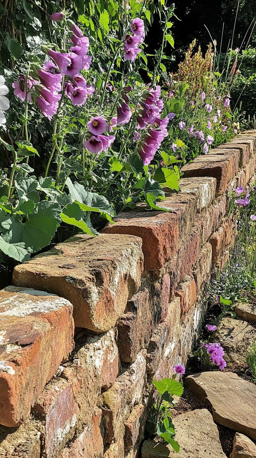 Old Brick Edging Reclaimed for Vintage Look