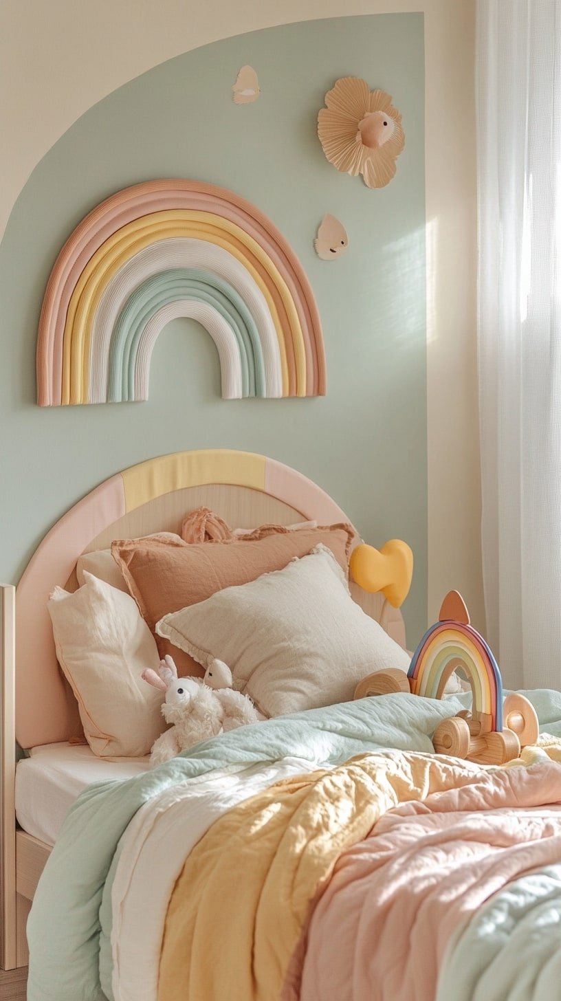 Pastel Rainbow-Themed Nursery