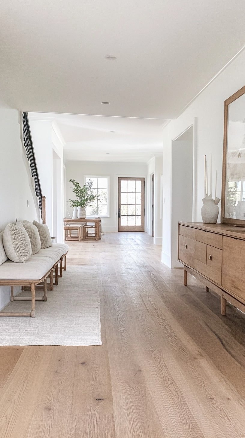 Scandinavian Midcentury Blend with Teak Furniture and White Walls