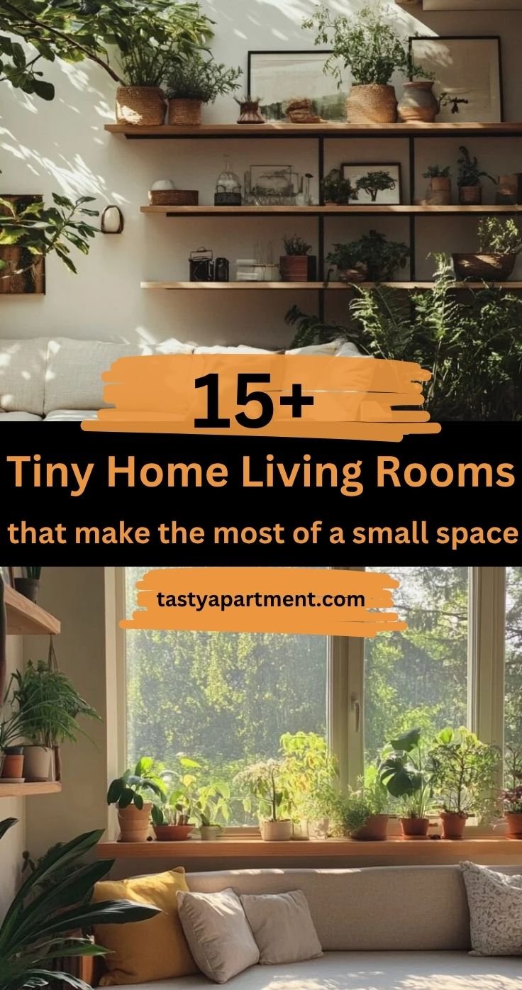 15+ Tiny Home Living Rooms that make the most of a small space