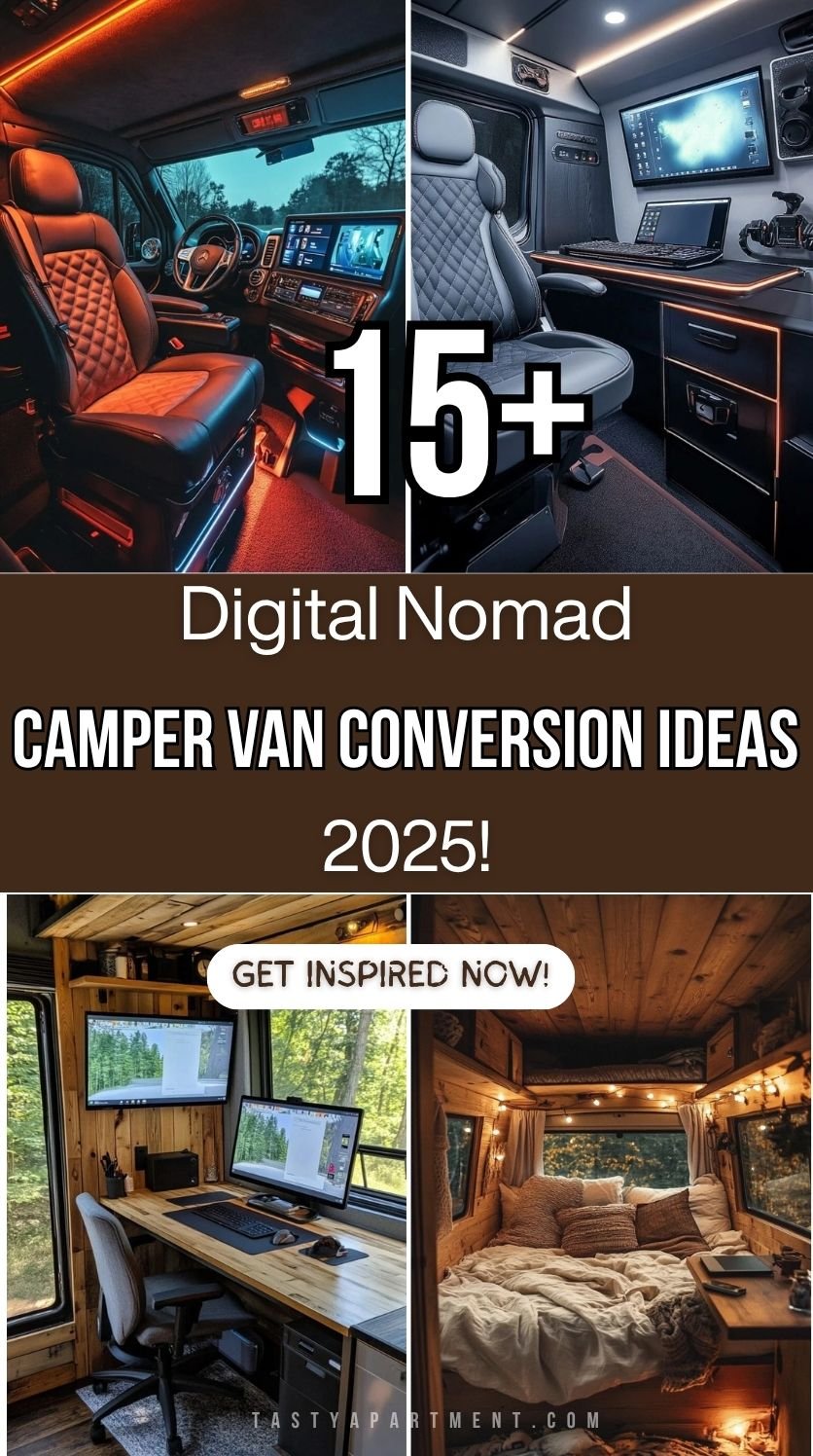 15+ Digital Nomad Camper Van Conversion Ideas 2025!