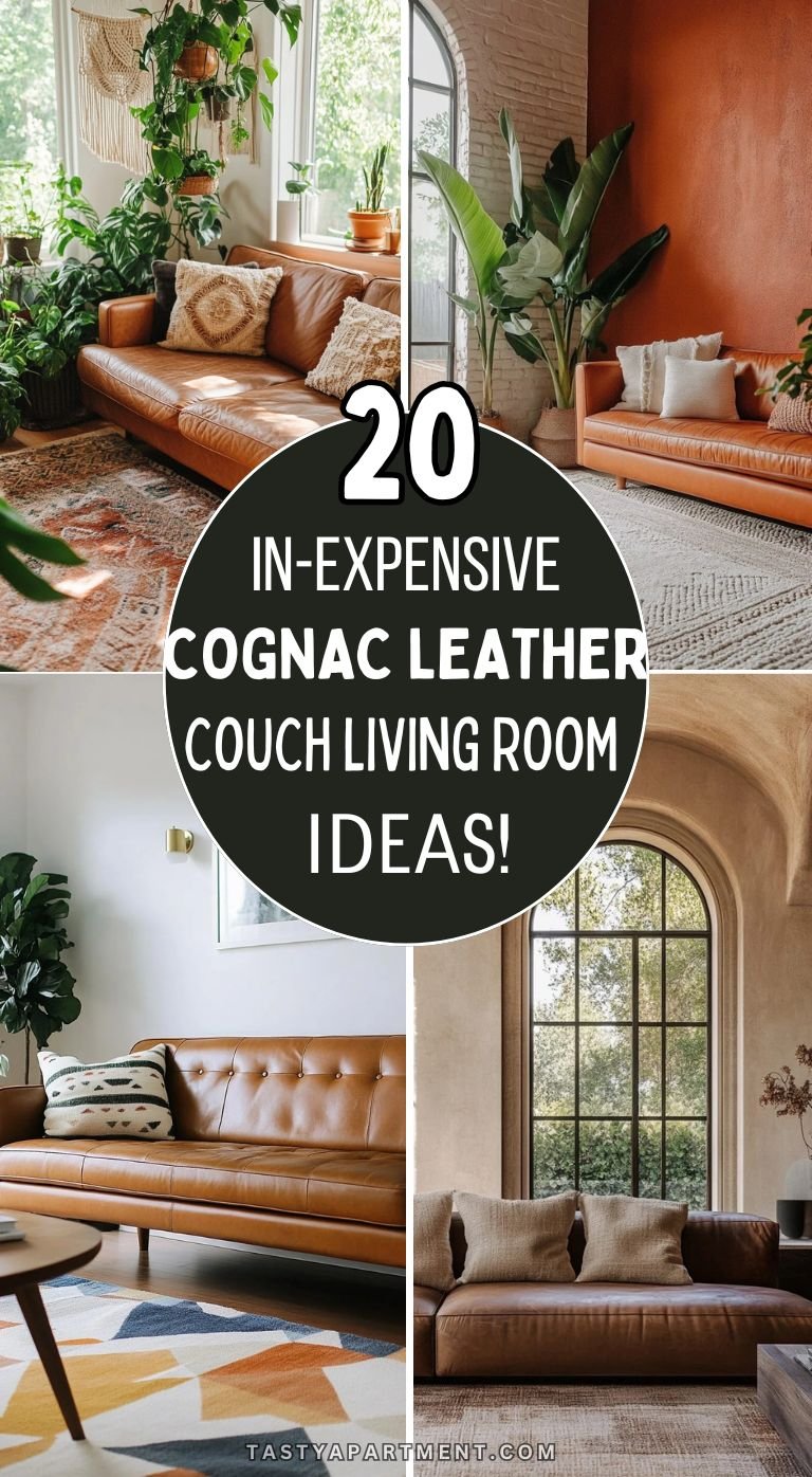 20 Cognac Leather Couch Living Room Ideas