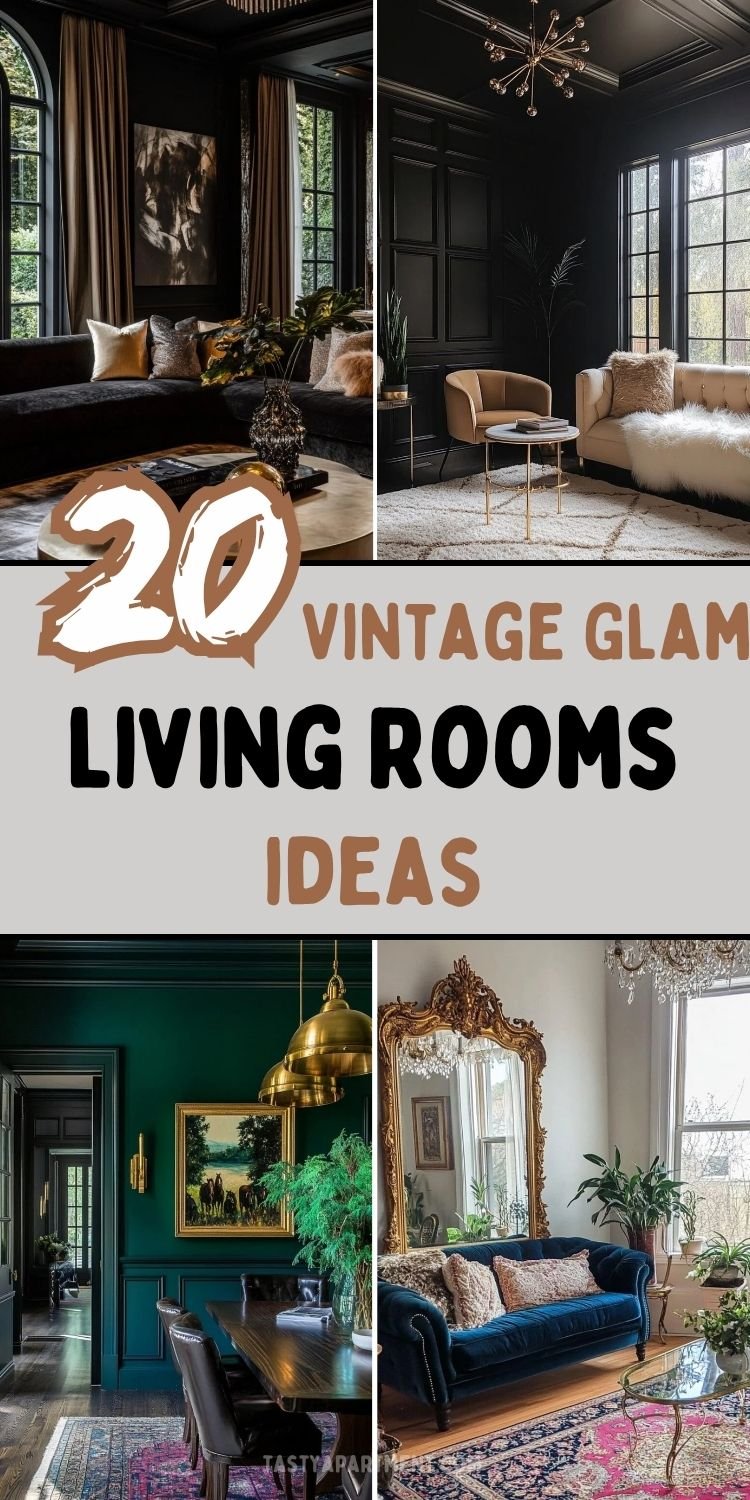 20 Vintage Glam Living Rooms Revolutionizing Modern Homes