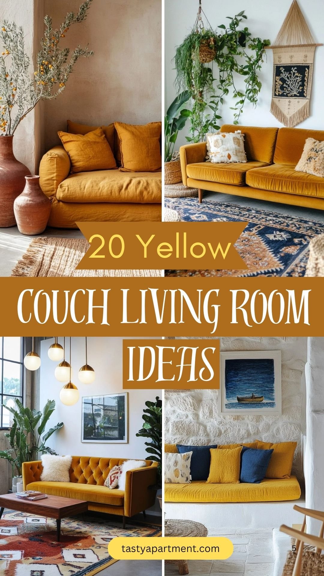 20 Yellow Couch Living Room Ideas