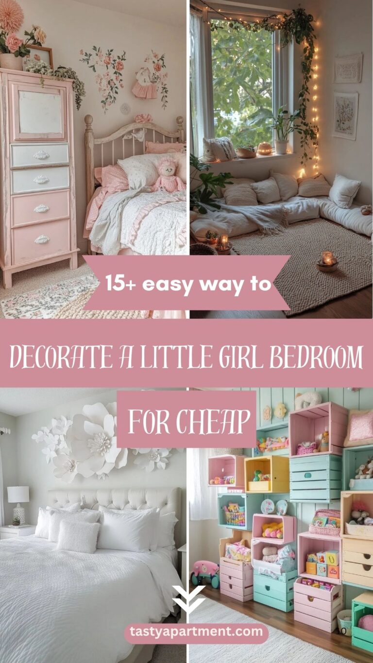 15+ easy way to Decorate a Little Girl Bedroom for Cheap